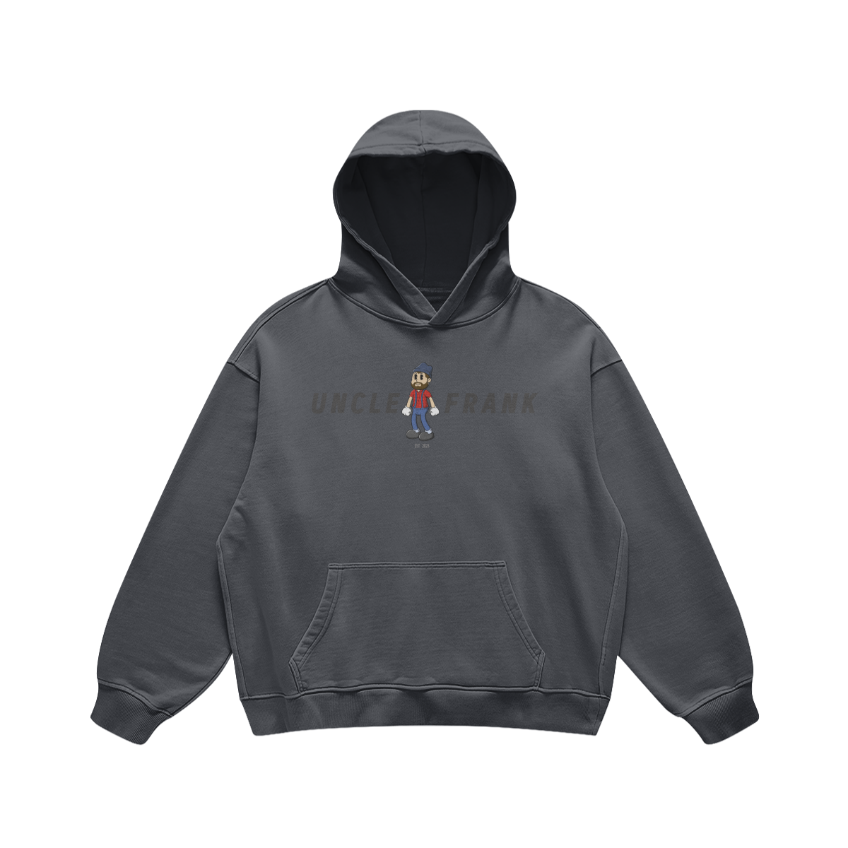 Basic Frank Hoodie Black logo